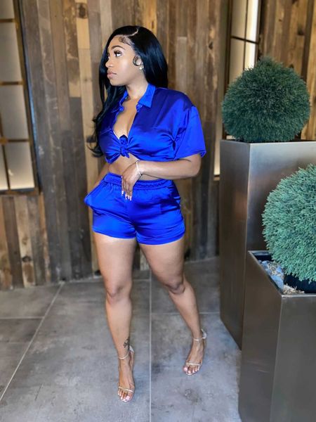 

two piece dress casual women tracksuit biker 2 piece set elasticity shirt short pants sportsuit solid color matching biker suit clothes outf, White