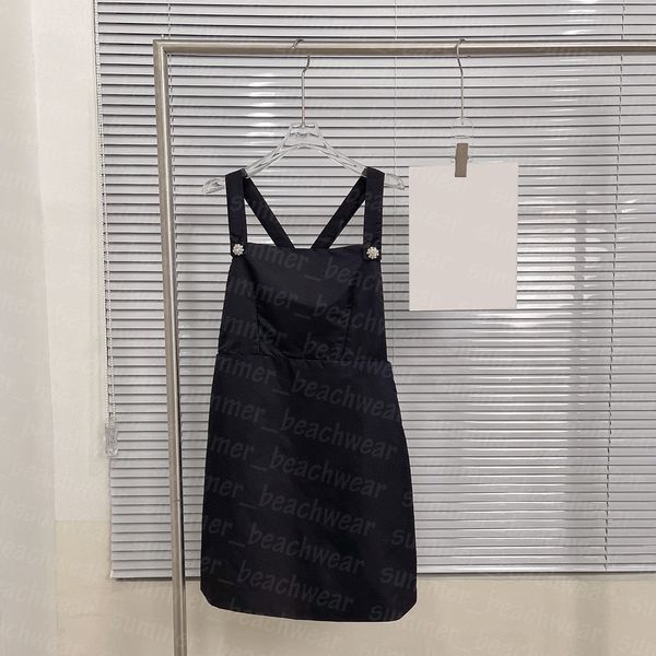 

women casual dress summer breathable sleeveless dresses designer letter print dress woman fashion clothing, Black;gray