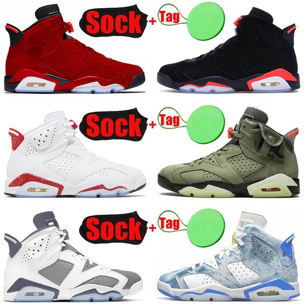 

men women jumpman georgetown basketball shoes jorden 6 6s travis scotts toro big size us 13 sports retro british khaki cool grey jorda 6 tra