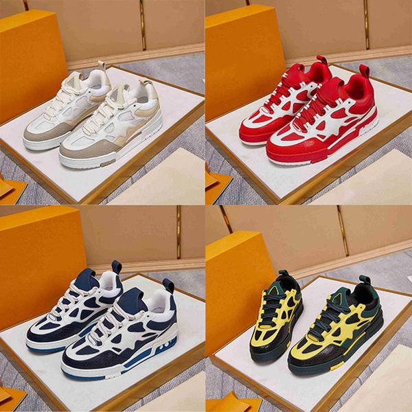 

2023 new sk8 sta designer bread shoes virgil designer leather red apricot blue black and white green black sport trainer sneakers gh