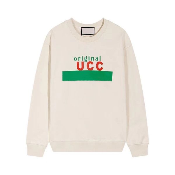 

mens sweatshirt designer's classic printed cotton clothing versatile loose long-sleeved lovers' same high version correct version, Black