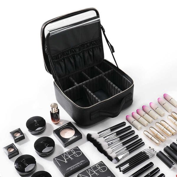 

cosmetic bags cases full screen mirror cosmetic bag women s portable case large capacity skin care products storage korean 230113