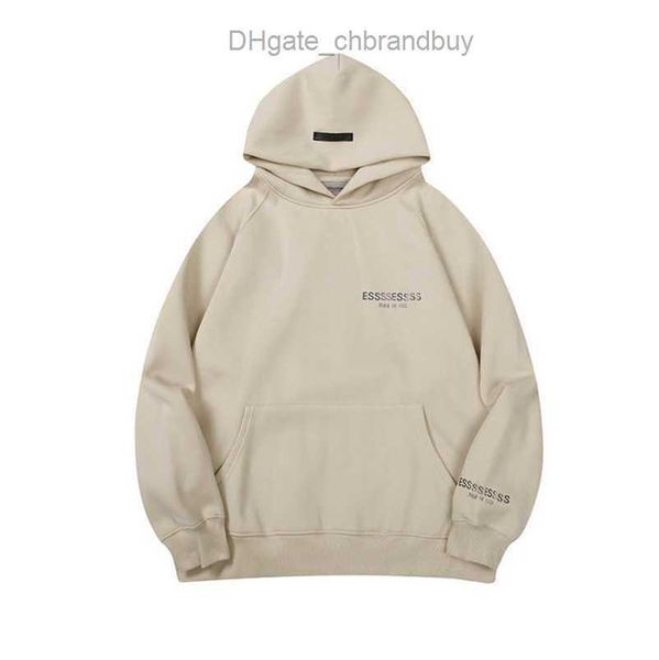 

esssss sweatshirts men's luxury jackets hoodies men women chest letter pullover hooded hip hop loose sweatshirt sweater casual couple, Black;brown