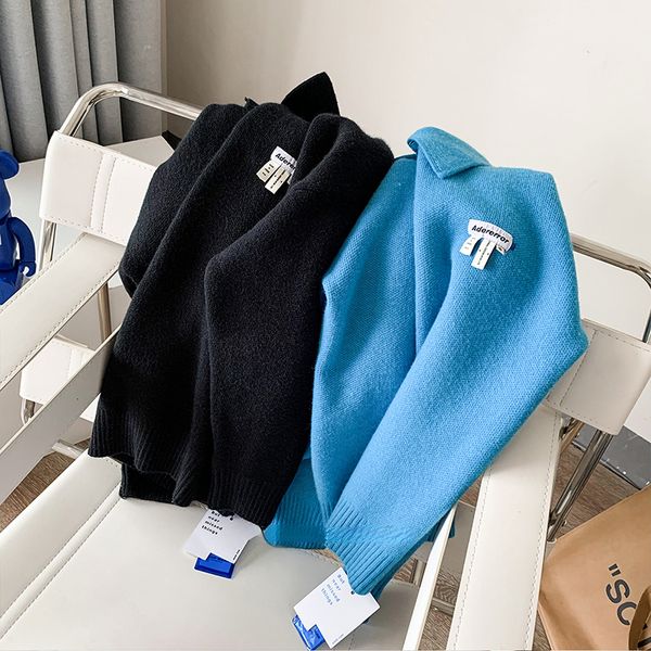 

men s sweaters ader polo lapel button men women 1 1 ader wool knitted pullovers 230112, White;black