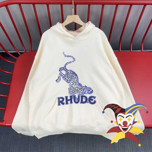 

men's hoodies sweatshirts leopard print hoodie men women pullover t230111, Black