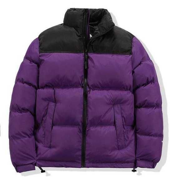 

faces 21ss down cotton jacket and womens jackets parka coat 1996 nf winter outdoor fashion classic casual warm embroidery zippers 11, Black