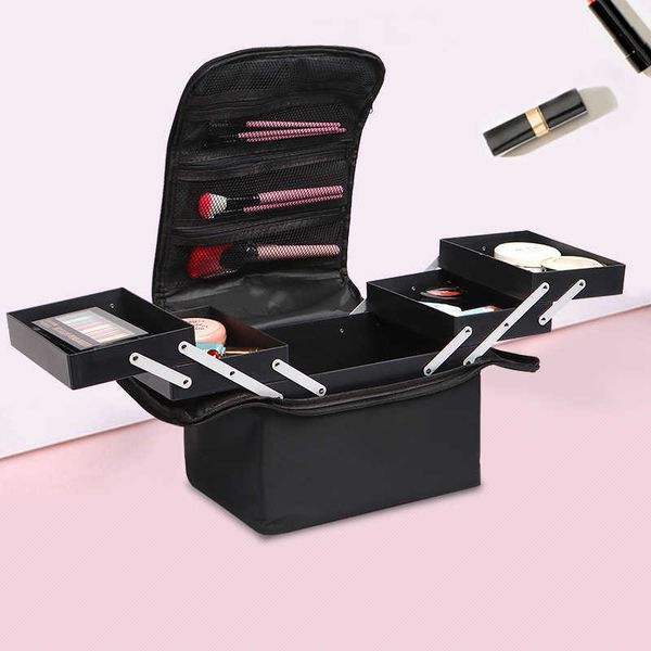 

cosmetic bags cases hand held multi layer portable embroidery toolbox makeup artist heel manicure storage bag 230113