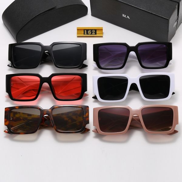 

luxury designer sunglasses waterproof polarized alloy plastic frame resin lens beach fashion full frame sunglasses men women 6 colours with, White;black