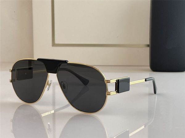 

new fashion design pilot sunglasses 2252 metal frame simple and popular style outdoor uv400 protection eyeglasses, White;black