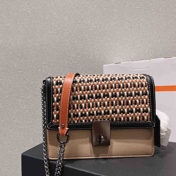 

shoulder bags designer crossbody bag woman handbags fashion weave small square messenger bags vintage wallet 220723