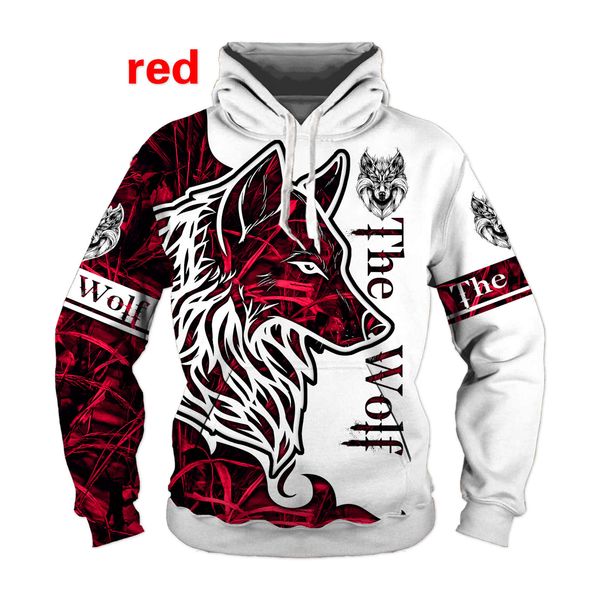 

mens hoodies sweatshirts fashion animal wolf hoodie 3d all over printed sweatshirt pullover casual jacket 230113, Black