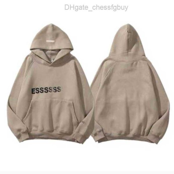 

jackets sweatshirts luxury esss men's hoodies men women chest letter pullover hoodie hooded loose sweater casual sweatshirt couple coa, Black;brown