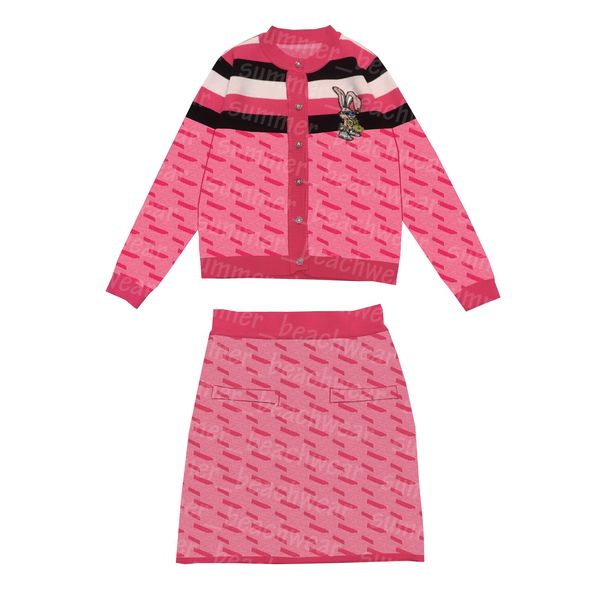 

women knits dress luxury long sleeve cardigan fashion knitted skirt spring autumn two piece dresses, White