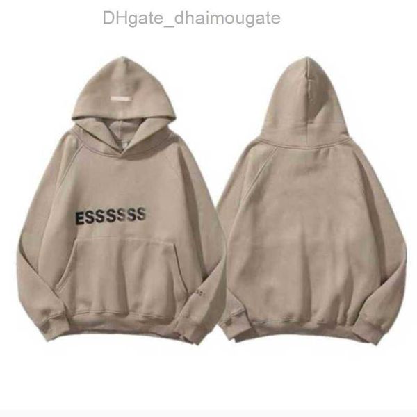 

luxury sweatshirts essss ential men's jackets hoodies men women chest letter hoodie hooded loose sweater casual sweatshirt couple coat, Black;brown