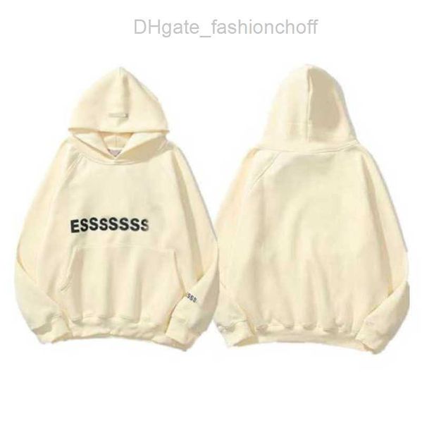

sweatshirts men's luxury esssss jackets hoodies men women chest letter pullover hoodie hooded loose sweater casual sweatshirt couple c, Black