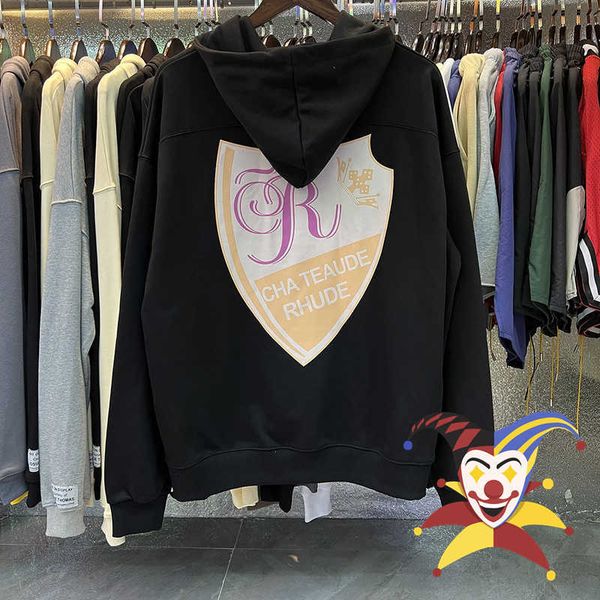 

men's hoodies sweatshirts black apricot hoodie men women 1 1 hooded streetwear loose pullovers sweatshirts t230111