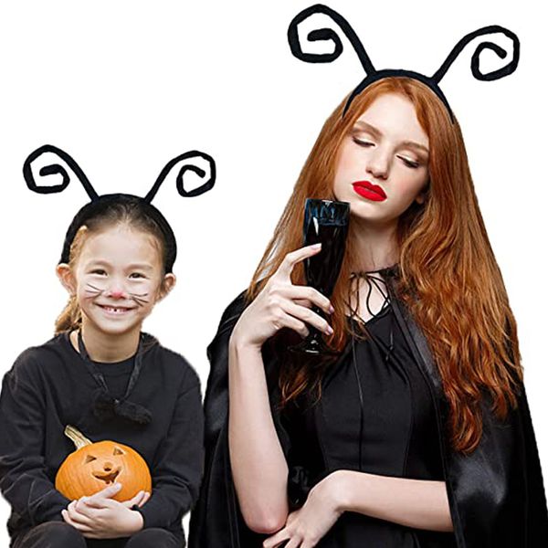 

velvet spiral bug insect butterfly antennae headband costume accessory for women men kids 20pcs7954023, Slivery;white