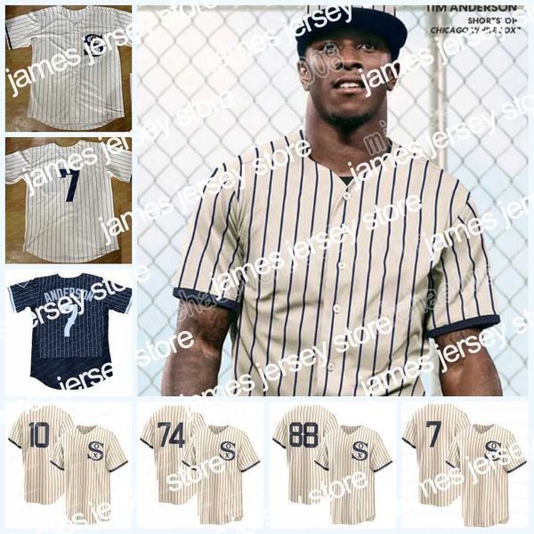 

baseball jerseys white 2021 field of dreams game tim anderson luis robert chicago jersey yoan moncada jose abreu lance lynn craig kimbrel ni, Blue;black