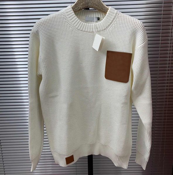 

men's sweaters designer mens sweater hoodie letters 3d embossed long sleeve tshirt cotton round neck sweatshirt men women loose pullove, White;black