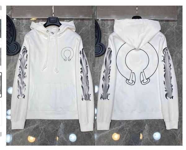 

ch hoodiesclassic fashion luxury zipper hoodies designer horseshoe sanskrit cross print pullover hooded coat jacket sweatshirts sweater 22, Black