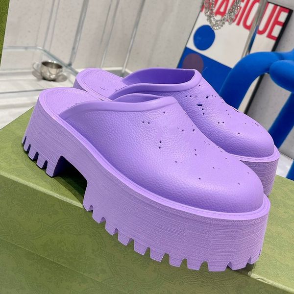 

platform sandals for womens ladies interlocking g heels slide black white pink chunky sole anti slides slipper slip on sandal cut out shoes