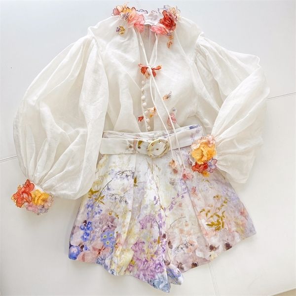 

women s two piece pants cotton shorts 3201 230106, White