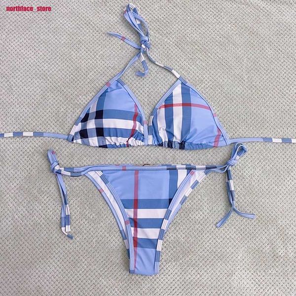 

flannel swimsuit brown bras sets pink bikini women fashion swimwear skirt suit three-piece set bathing suits with pad tags, Red;black