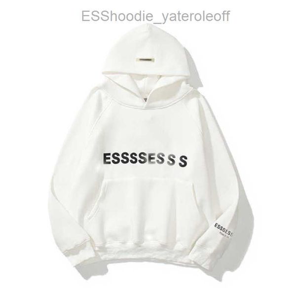 

esss ential sweatshirts men's luxury jackets hoodies men women chest letter pullover hoodie hooded loose sweater casual sweatshirt coa, Black;brown