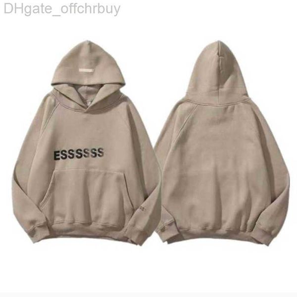 

luxury men's esss sweatshirts jackets hoodies men women chest letter pullover hoodie hooded loose sweater casual sweatshirt couple coa, Black;brown