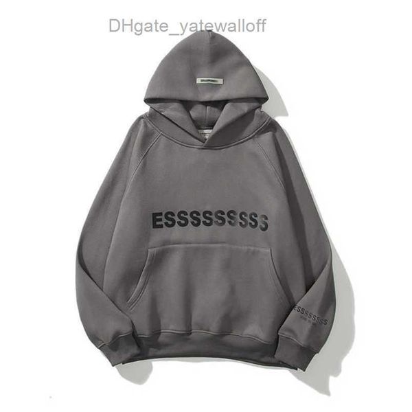 

men's sweatshirts luxury essss jackets hoodies men women chest letter pullover hoodie hooded loose sweater casual sweatshirt couple co, Black;brown