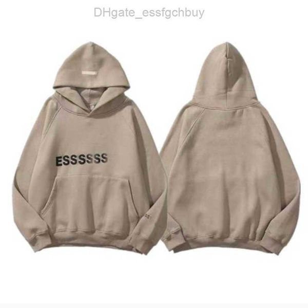

luxury men's essent jackets sweatshirts esssss hoodies men women chest letter pullover hoodie hooded loose sweater casual sweatshirt c, Black;brown