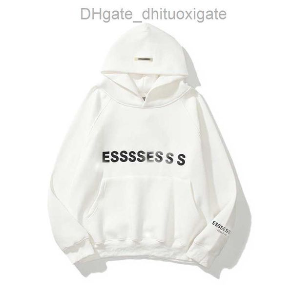 

sweatshirts luxury men's ess essentials jackets hoodies men women chest letter hoodie hooded loose sweater casual sweatshirt couple co, Black;brown