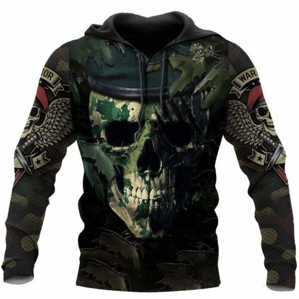 

mens hoodies sweatshirts gothic skull pattern winter fashion vintage printing harajuku pullover punk style oversized streetwear 230113, Black