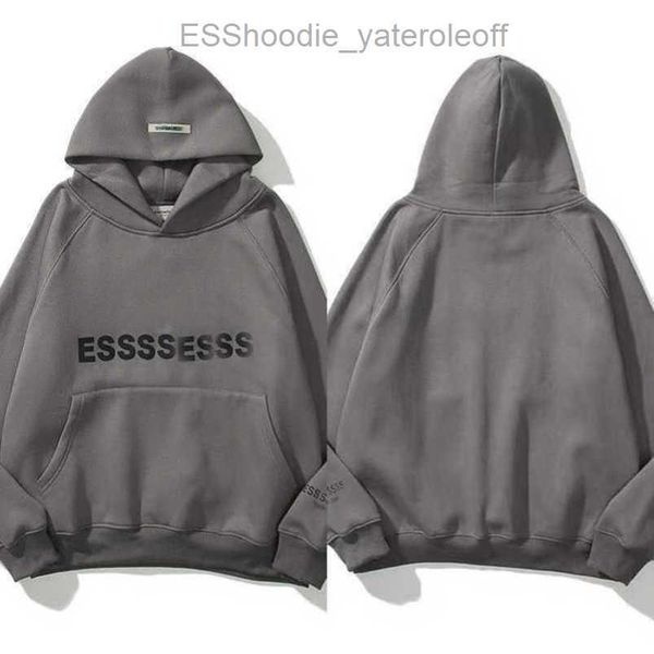 

men's esss ential sweatshirts luxury jackets hoodies men women chest letter pullover hoodie hooded sweater loose casual sweatshirt coa, Black;brown