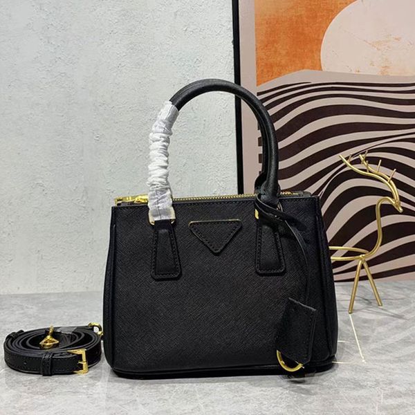 

real leather designer bag women tote bags triangle sign shoulder crossbody bags detachable adjustable strap removable keyring golden hardwar