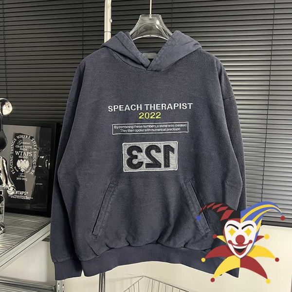 

men's hoodies sweatshirts vintage oversized rrr123 hoodie men women washed blue rrr 123 pullover t230111, Black