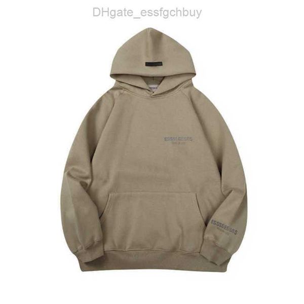 

essent sweatshirts men's jackets luxury esssss hoodies men women chest letter pullover hooded hip hop loose sweatshirt sweater casual, Black;brown