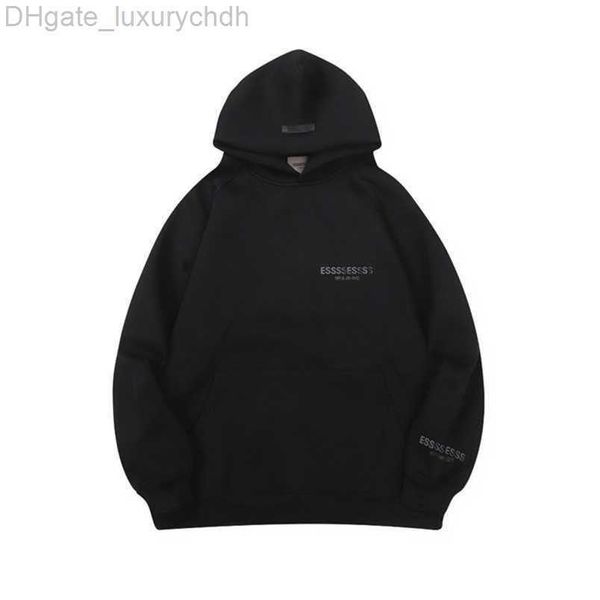 

sweatshirts esss luxury men's jackets hoodies men women chest letter pullover hooded hip hop loose sweatshirt sweater casual couple co, Black;brown