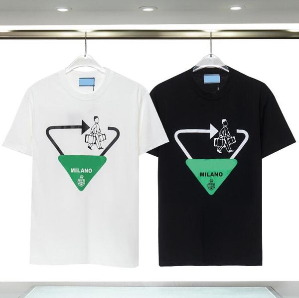 

designer mens t shirt fashion letters print tee shirts men women casual t-shirt short sleeved tshirt clothing black white s-2xl, White;black