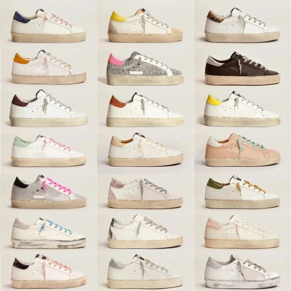 

italy brand new italy brand women super hi star sneakers woman mens shoes sequin classic white do-old dirty designer goldenlys goosely, Black