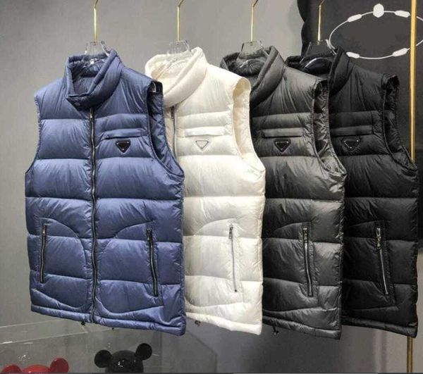 

men's vests classic designer down vest parkas for mens women jacket with letters winter 4 colors warm sleeveless jackets coats streetwe, Black;white