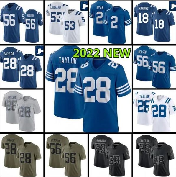 

matt ryan darius leonard colt jersey football peyton manning jonathan taylor michael pittman jr jerseys quenton nelson rodrigo blankenship d, Black;red