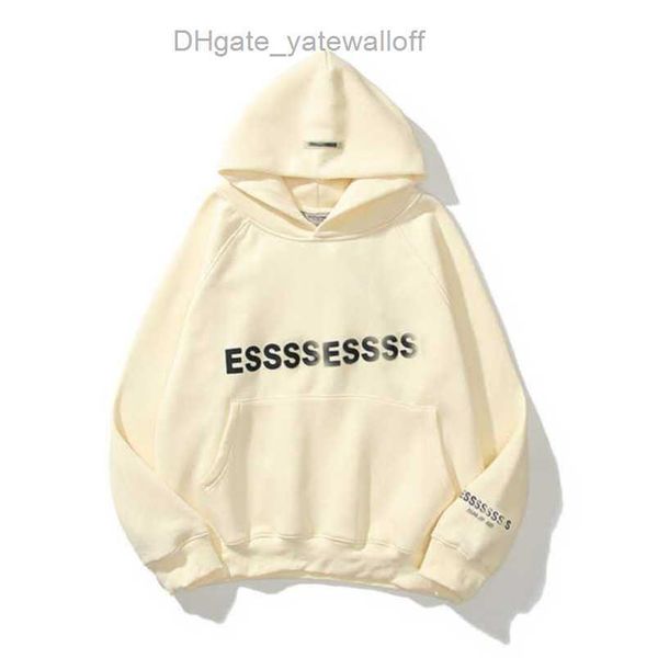 

men's sweatshirts essss luxury jackets hoodies men women chest letter pullover hoodie hooded sweater loose casual sweatshirt couple co, Black;brown