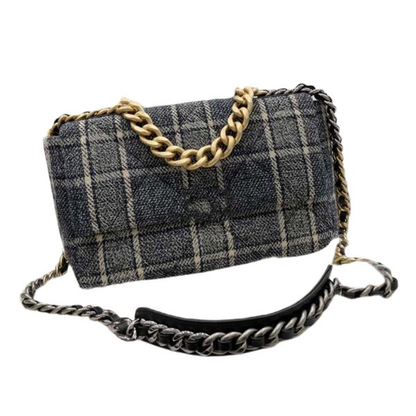 

classic luxury chain fashion vintage ladies handbag designer shoulder bag with box tweed bags cross body versatile plain small square bag di