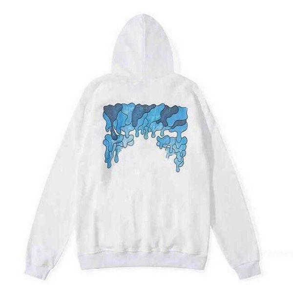 

2022 %60 off style trendy fashion sweater painted arrow crow stripe loose hoodie men's and women's t-shirts offs white asxf, Black