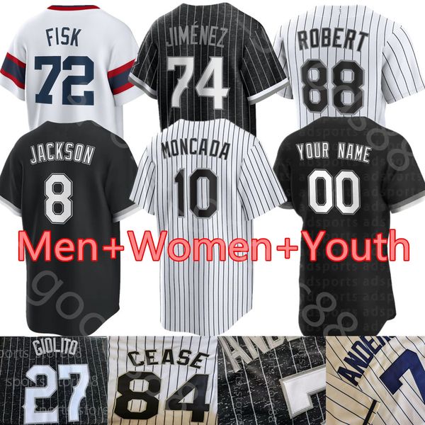 

2023 2022 custom s-4xl dreams 88 luis robert jersey 46 craig kimbrel 7 tim anderson yoan moncada 74 eloy jimenez 24 yasmani grandal aaron ba, Blue;black