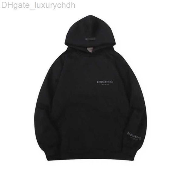 

sweatshirts luxury men's fashion esss tracksuits letter hoodies men women sportswear hooded pant coat sweater casual pullover couple h, Gray