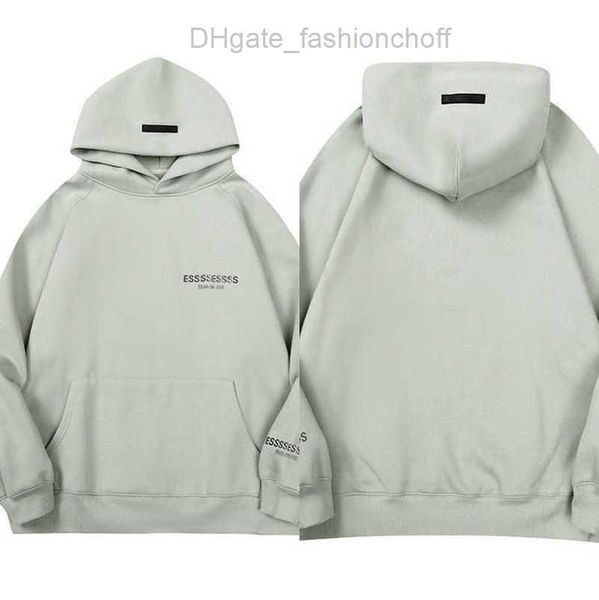 

men's luxury esssss sweatshirts jackets hoodies men women chest letter pullover hooded hip hop loose sweatshirt sweater casual couple, Black