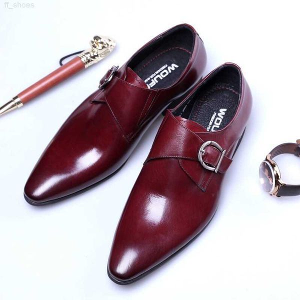 

2023 designer monk strap formal shoes men oxford shoes for men italian brand mens dress shoes calzado hombre erkek ayakkabi sapato masculino, Black