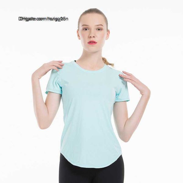 

women yoga fitness running quick dry short sleeve t-shirts mesh workout sport compression tights gym clothes 000